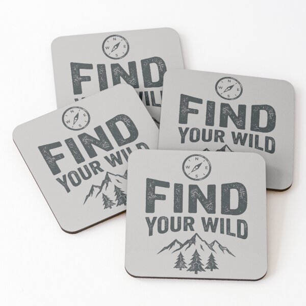 Item preview, Find Your Wild – Vintage Compass Mountain Adventure Design designed and sold by RajDeals.