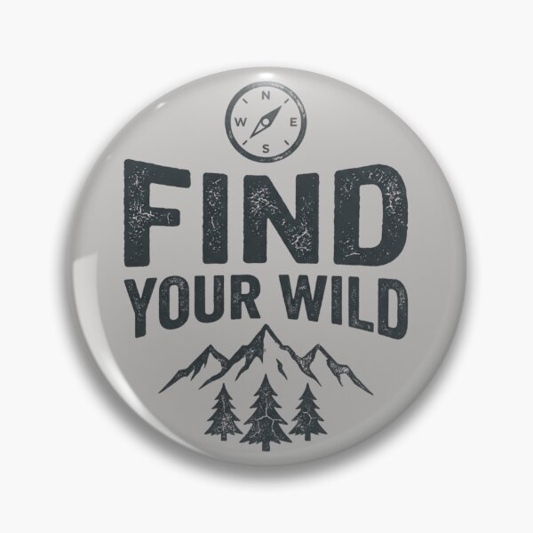 Item preview, Find Your Wild – Vintage Compass Mountain Adventure Design designed and sold by RajDeals.