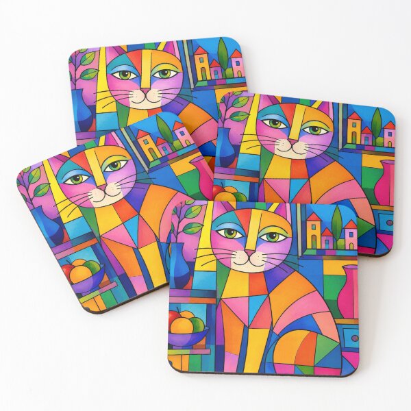 Item preview, Colorful Cat designed and sold by NeuroArtGallery.