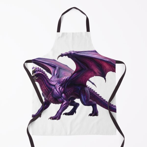 Item preview, Majestic Purple Dragon - Fantasy Creature Wall Art designed and sold by DragonSerpent Ink.