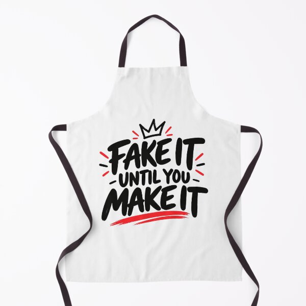 Item preview, Fake It Until You Make It – Bold Motivational Quote Design designed and sold by Lovestickerco.