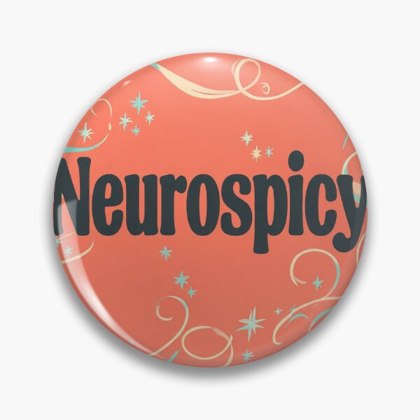 Item preview, Copy of Approach With Caution Soft Affirming Neurospicy Badge designed and sold by benarik.