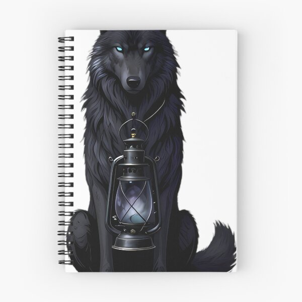 Item preview, Gothic Timber Wolf Mourning Lantern designed and sold by IllumeInk.