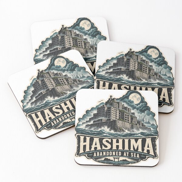 Item preview, Hashima Abandoned at Sea – Vintage Dark Exploration Sticker designed and sold by ChicClicker.