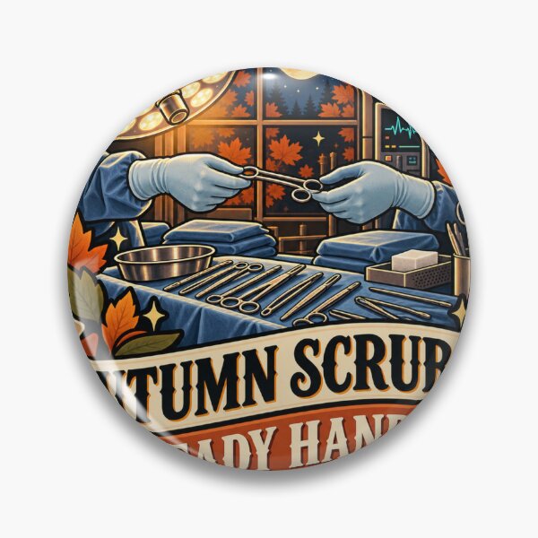 Item preview, Autumn Scrubs, Steady Hands Surgical Tech designed and sold by supertae.