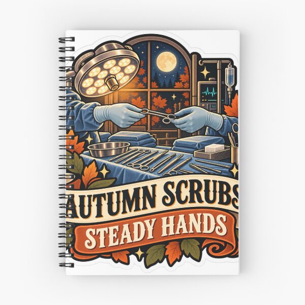 Item preview, Autumn Scrubs, Steady Hands Surgical Tech designed and sold by supertae.