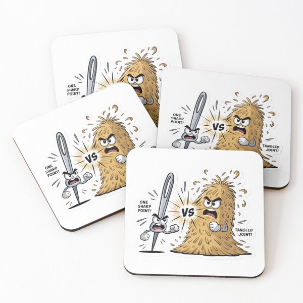 Item preview, Sewing Needle Versus Hay Pile Scale Sticker designed and sold by Imaginarium of Chaos falcon88 .