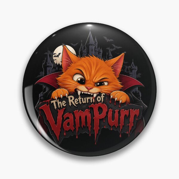 Item preview, The Return Of Vampurr Funny Cat designed and sold by TheEndDesign.