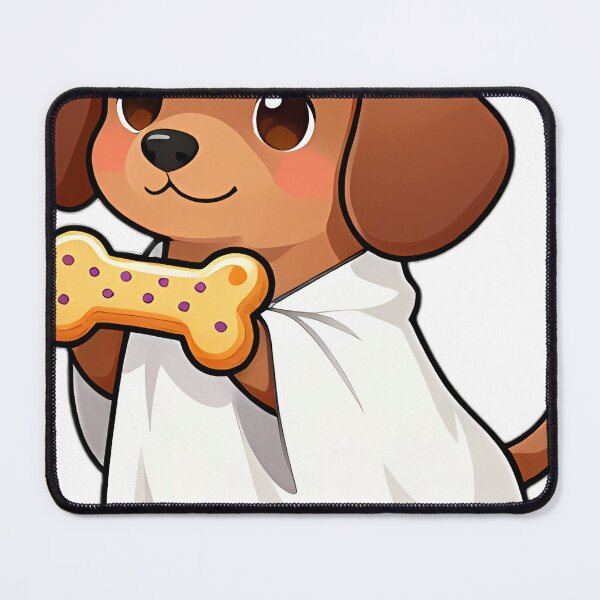 Item preview, Cute Dachshund Puppy Ghost with Long Spooky Bone Biscuit designed and sold by pumsquare.