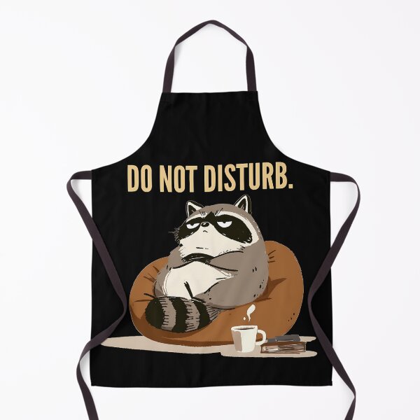 Item preview, Raccoon Relaxing With Coffee (Light Text) designed and sold by 123Long.