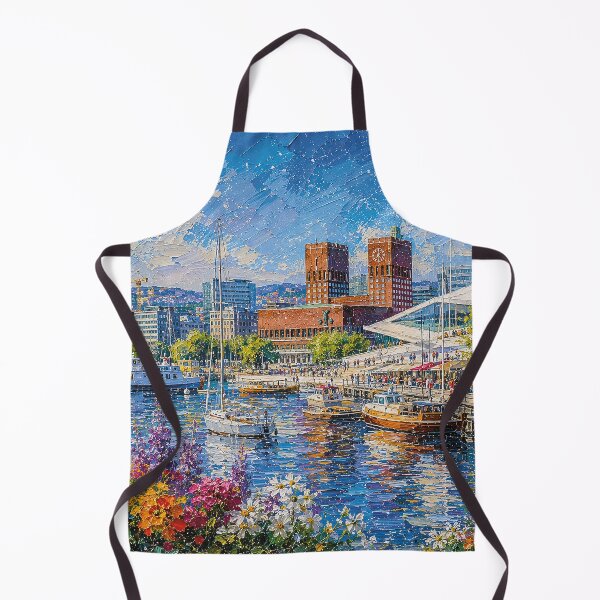 Item preview, Oslo, Norway – a painting of a summer day in this beautiful Scandinavian city. designed and sold by GalleryKauffeld.