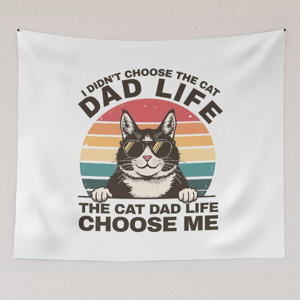 Item preview, Cat Dad Life Choose Me Retro Sunglasses Cool Cat Gift designed and sold by SoyLamderma.