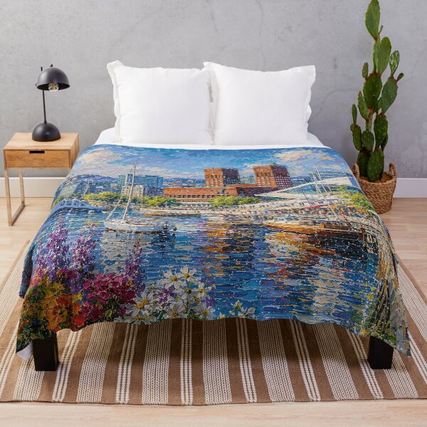 Item preview, Oslo, Norway – a painting of a summer day in this beautiful Scandinavian city. designed and sold by GalleryKauffeld.