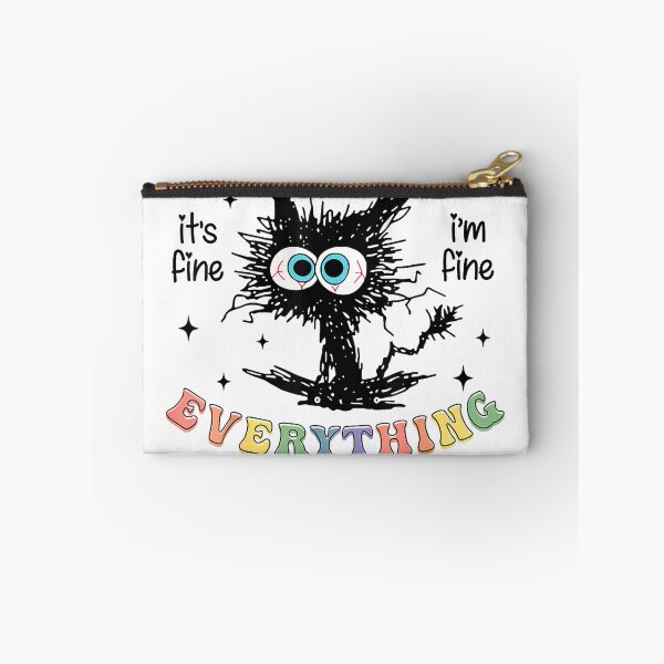 Item preview, Black Cat Hello 3rd Grade Its Fine Im Fine Everything Fine T-Shirt designed and sold by Fr0y000.