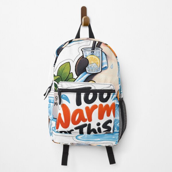 Item preview, Too Warm For This Funny Penguin Summer Heat designed and sold by Genzfirevibes.