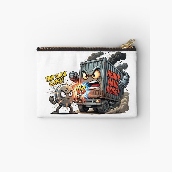 Item preview, Shirt Button Versus Cargo Trailer Scale Sticker designed and sold by Imaginarium of Chaos falcon88 .