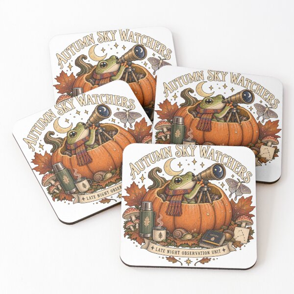 Item preview, Autumn Sky Watchers Frog Astronomer designed and sold by Trendy-Artistry.