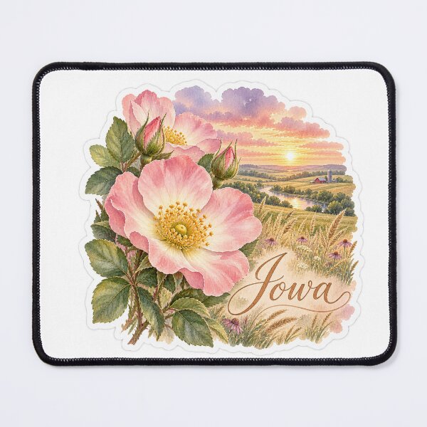 Item preview, Iowa Wild Roses Across the Prairie designed and sold by Whimspired By Paxx.