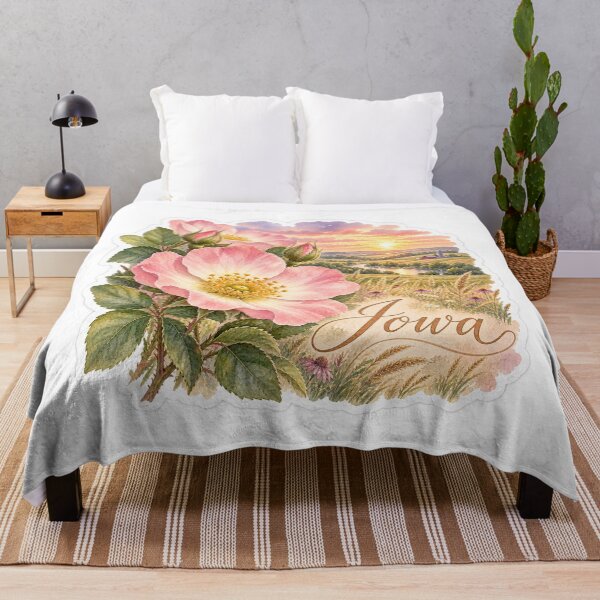 Item preview, Iowa Wild Roses Across the Prairie designed and sold by Whimspired By Paxx.