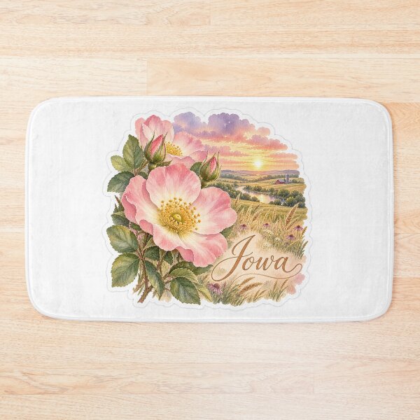 Item preview, Iowa Wild Roses Across the Prairie designed and sold by Whimspired By Paxx.
