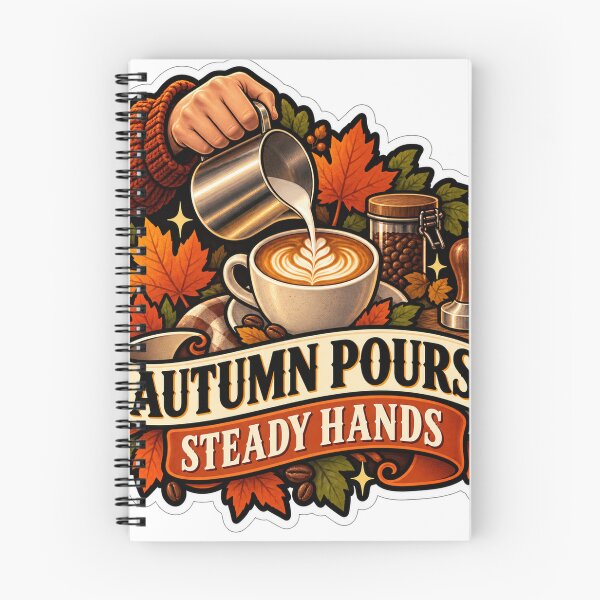 Item preview, Autumn Pours, Steady Hands Barista designed and sold by supertae.
