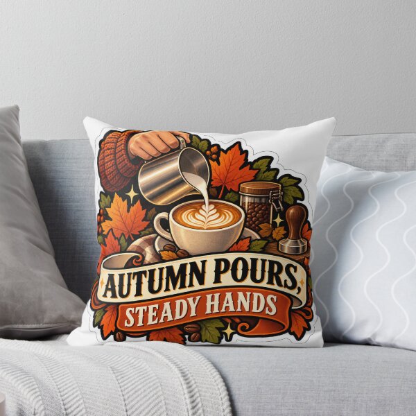 Item preview, Autumn Pours, Steady Hands Barista designed and sold by supertae.