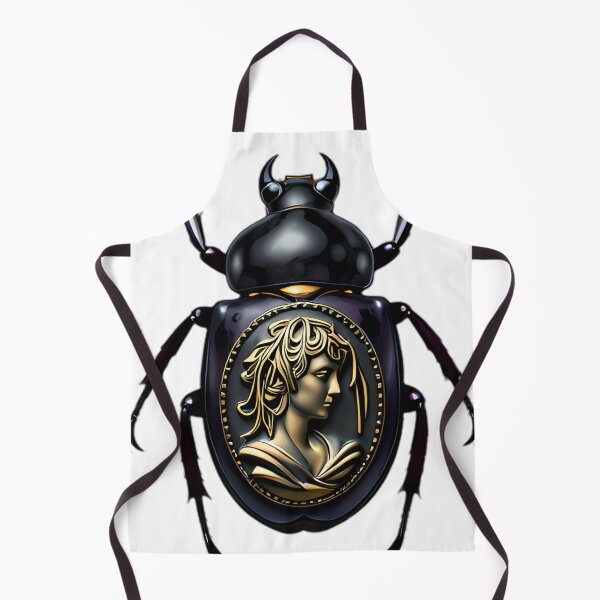 Item preview, Gothic Scarab Beetle Mourning Cameo designed and sold by IllumeInk.