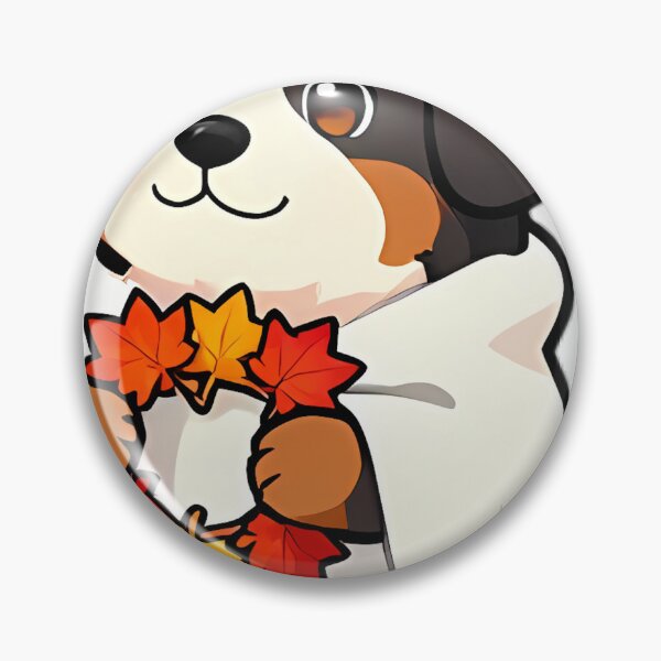 Item preview, Cute Bernese Mountain Dog Ghost with Maple Leaf Wreath designed and sold by pumsquare.