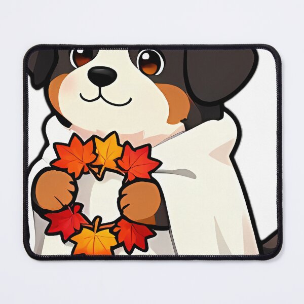 Item preview, Cute Bernese Mountain Dog Ghost with Maple Leaf Wreath designed and sold by pumsquare.