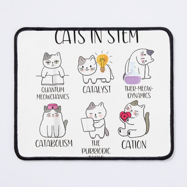 Item preview, Cats in STEM Funny Cats Science Teacher Cation Catabolism T-Shirt designed and sold by Cafe18.