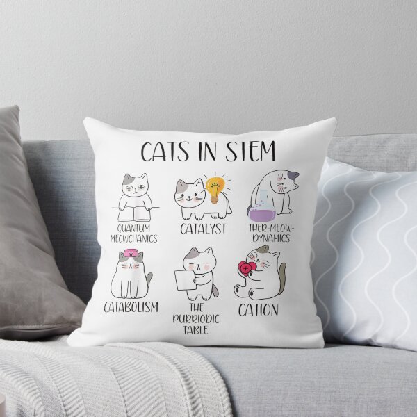 Item preview, Cats in STEM Funny Cats Science Teacher Cation Catabolism T-Shirt designed and sold by Cafe18.