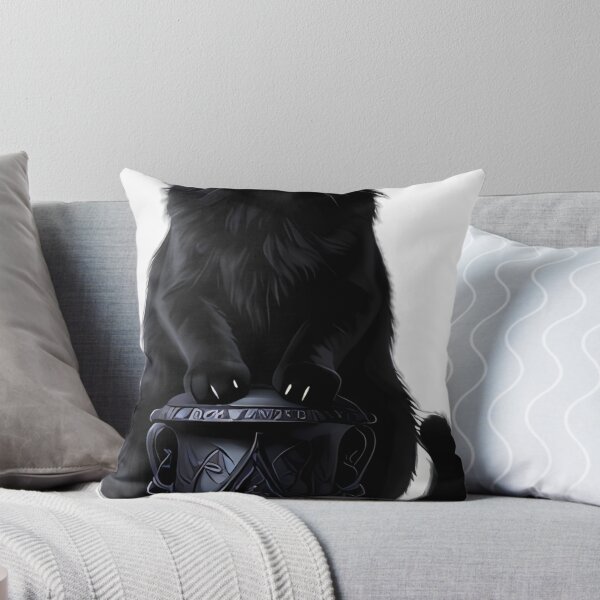 Item preview, Gothic Obsidian Cat Weeping Urn designed and sold by IllumeInk.