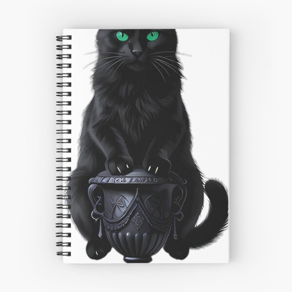 Item preview, Gothic Obsidian Cat Weeping Urn designed and sold by IllumeInk.
