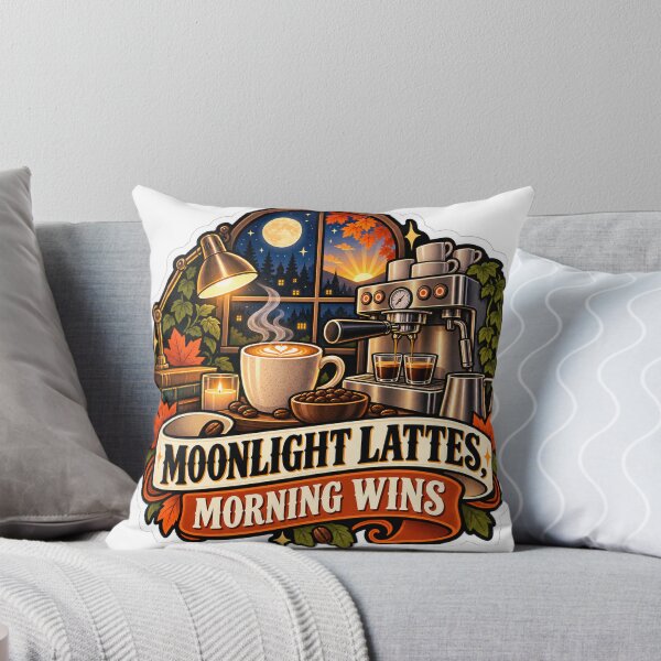 Aperçu de l'œuvre Lattes au clair de lune, Barista des victoires matinales créée et vendue par supertae.