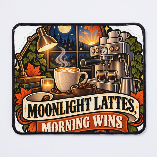Item preview, Moonlight Lattes, Morning Wins Barista designed and sold by supertae.