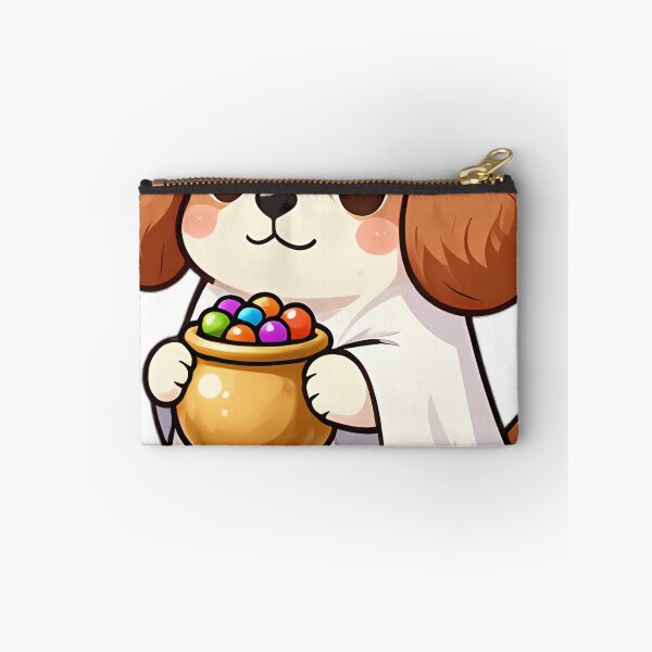 Item preview, Cute Cavalier King Charles Puppy Ghost with Golden Candy Pail designed and sold by pumsquare.