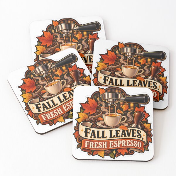 Item preview, Fall Leaves, Fresh Espresso Barista designed and sold by supertae.