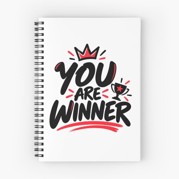 Item preview, You Are Winner – Bold Motivational Success Quote Design designed and sold by Lovestickerco.