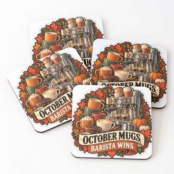 Item preview, October Mugs, Barista Wins designed and sold by supertae.