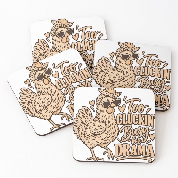 Item preview, Too Cluckin Busy for Drama Funny Chicken Lover Design designed and sold by ParfaitPrints.