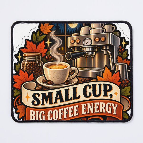 Item preview, Small Cup, Big Coffee Energy Barista designed and sold by supertae.
