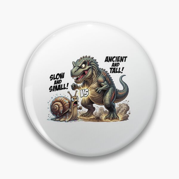 Item preview, Garden Snail Versus Ancient Dinosaur Scale Sticker designed and sold by Imaginarium of Chaos falcon88 .