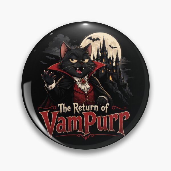 Item preview, The Return Of Vampurr Funny Cat designed and sold by TheEndDesign.