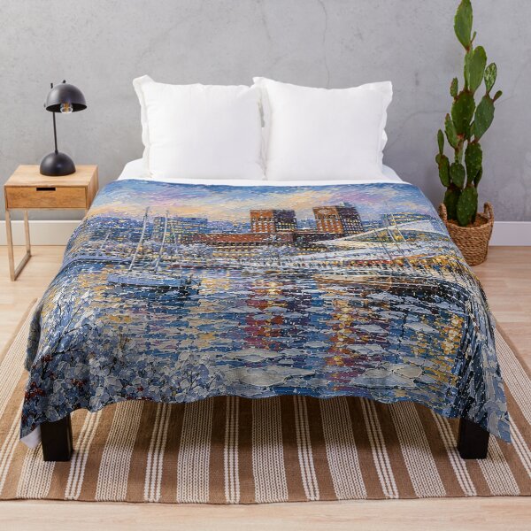 Item preview, Winter in Oslo painting, Norway – A Beautiful city in Scandinavia. designed and sold by GalleryKauffeld.