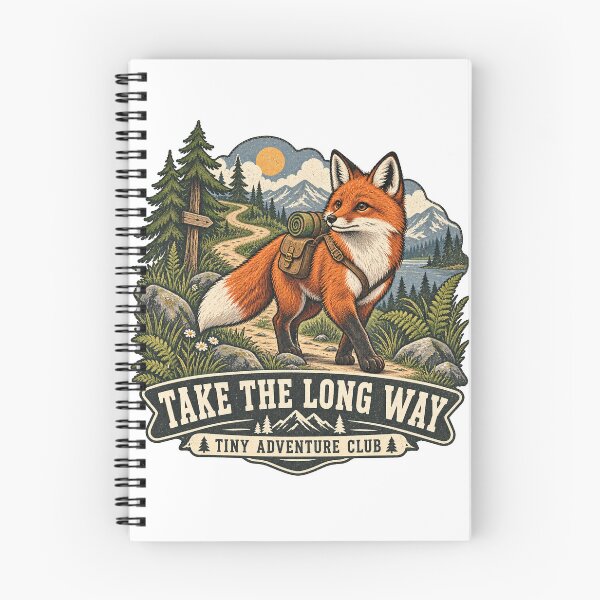 Item preview, Take the Long Way Fox – Vintage Adventure Animal Sticker designed and sold by ChicClicker.
