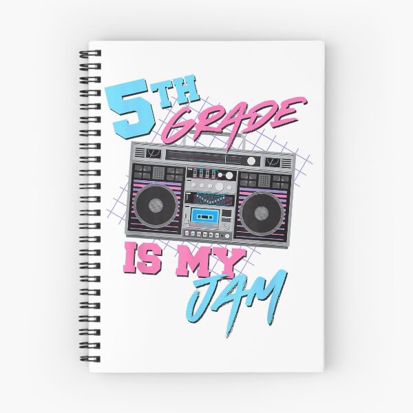 Item preview, 5th Grade is My Jam - Vintage 80s Boombox Teacher Student T-Shirt designed and sold by leelossyjudit.
