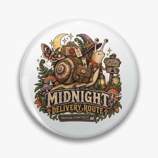 Item preview, Midnight Delivery Route Snail Mail Carrier designed and sold by Trendy-Artistry.