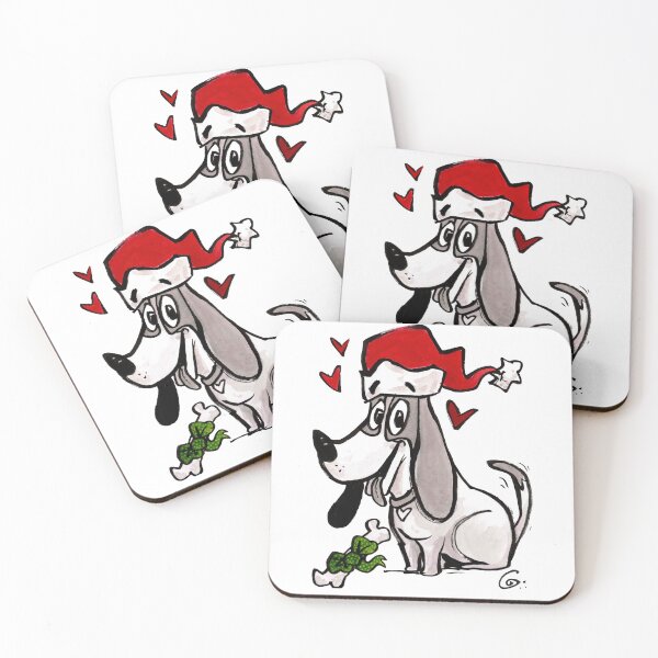 Item preview, Basset Hound Holidays! designed and sold by Grasdal.