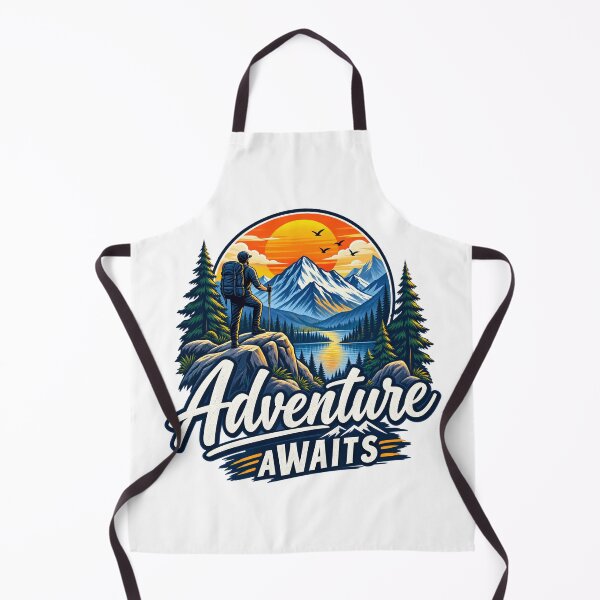 Item preview, Adventure Awaits Mountain Hiking Outdoor Nature Design designed and sold by mbmstores.