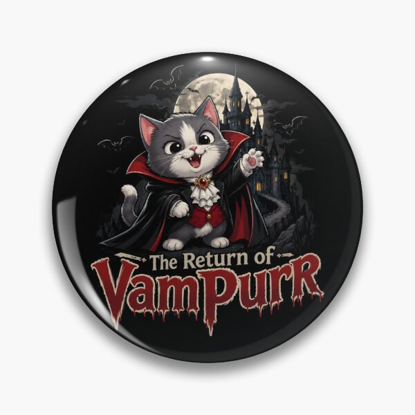 Item preview, The Return Of Vampurr Funny Cat designed and sold by TheEndDesign.
